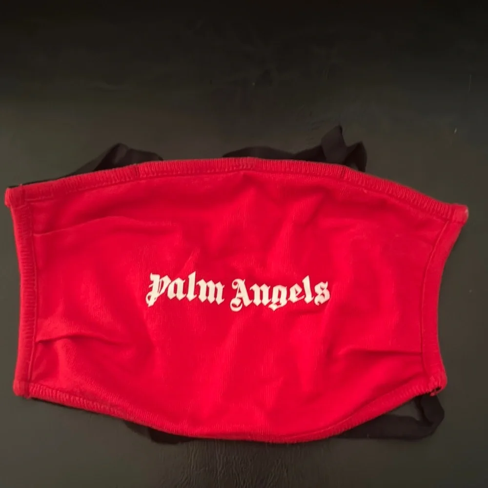 Palm Angels Vibrant Red Mask with White Logo